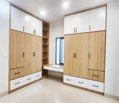 Phòng ngủ - Nhà phố Cô Quy 120m2 - Phong cách Modern