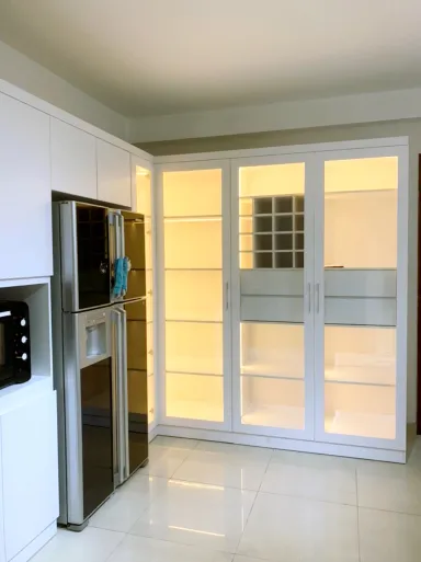 Phòng bếp - Nhà phố 100m2 tại Bình Dương - Phong cách Modern
