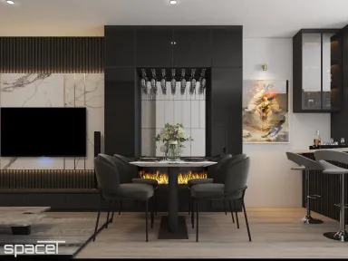 Phòng ăn - Căn hộ chung cư An Phú Apartment Quận 6 - Phong cách Modern
