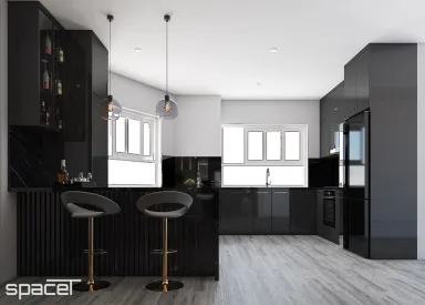 Quầy bar - Căn hộ An Phú Apartment Quận 6 - Phong cách Modern