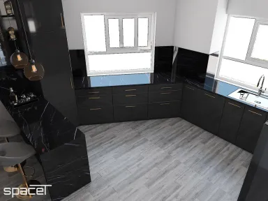 Phòng bếp - Căn hộ An Phú Apartment Quận 6 - Phong cách Modern
