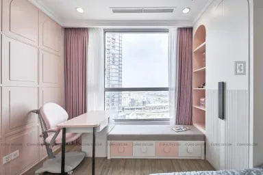 Phòng ngủ Phòng làm việc - Căn hộ Landmark 81 Vinhomes Central Park - Phong cách Neo Classic