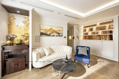 Phòng khách Phòng thờ - Căn hộ Landmark 81 Vinhomes Central Park - Phong cách Neo Classic