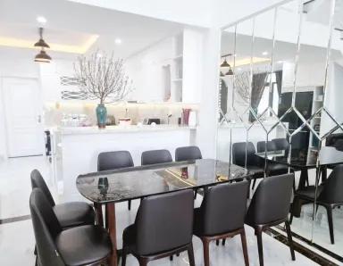 Phòng ăn - Nhà phố 150m2 Quận 2 - Phong cách Neo Classic
