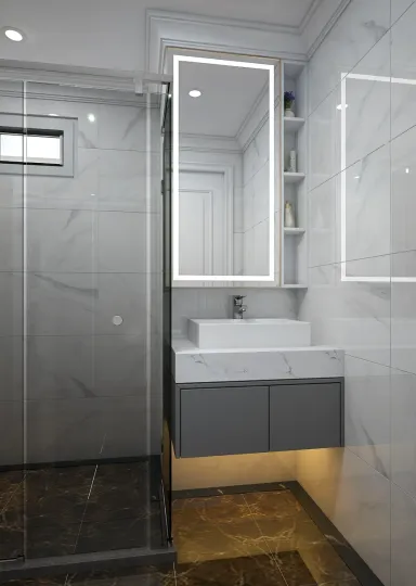 Phòng tắm - Nhà phố 85m2 Quận 2 - Phong cách Neo Classic
