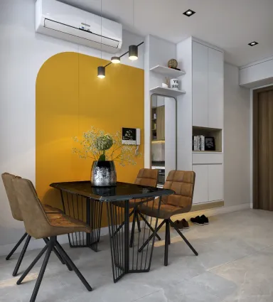 Phòng ăn - Căn hộ 2PN Vinhomes Grand Park - Phong cách Modern