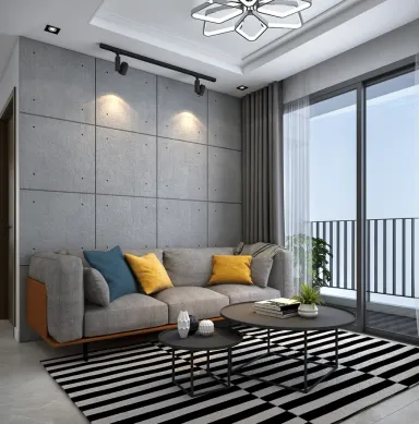 Phòng khách - Căn hộ 2PN Vinhomes Grand Park - Phong cách Modern
