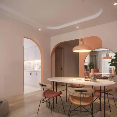 Phòng ăn - Căn hộ Masteri Thảo Điền - Phong cách Color Block