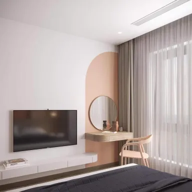 Phòng ngủ - Căn hộ Masteri Thảo Điền - Phong cách Color Block