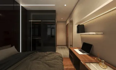 Phòng ngủ - Căn hộ chung cư Grand View C - Phong cách Modern