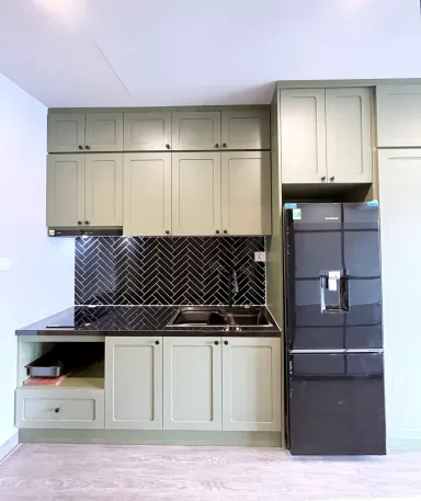 Phòng bếp - Căn hộ studio The Rainbow Vinhomes - Phong cách Modern
