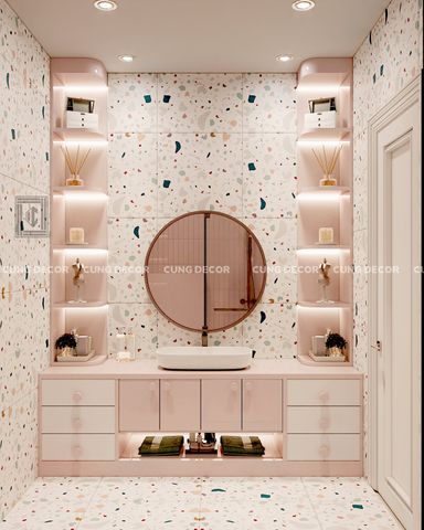  Phòng tắm - Nhà phố Hà Đô Quận 10 - Phong cách Bán cổ điển 