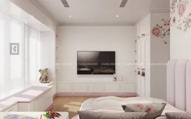 Phòng cho bé - Nhà phố Hà Đô Quận 10 - Phong cách Bán cổ điển