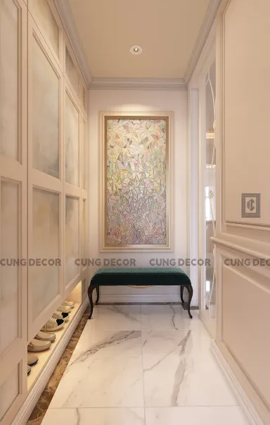 Lối vào - Nhà phố Hà Đô Quận 10 - Phong cách Bán cổ điển