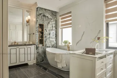 Phòng tắm - Nhà phố liền kề Lakeview City - Phong cách Bán cổ điển