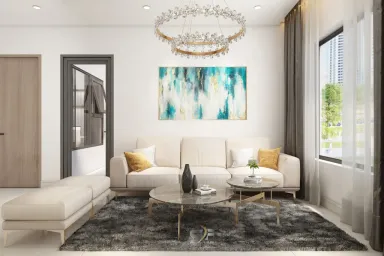 Phòng khách - Căn hộ tại Vinhomes Grand Park - Phong cách Modern