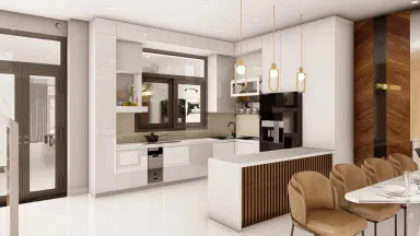 Phòng bếp - Nhà phố khu Vinhomes Grand Park - Phong cách Modern