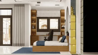 Phòng ngủ - Nhà phố khu Vinhomes Grand Park - Phong cách Modern