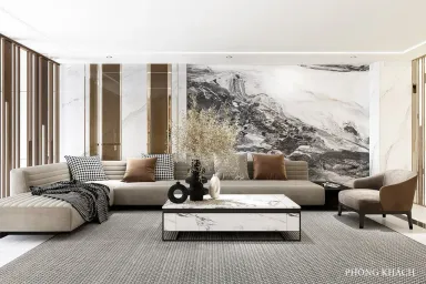 Phòng khách - Nhà phố Lê Trọng Tấn - Phong cách Modern