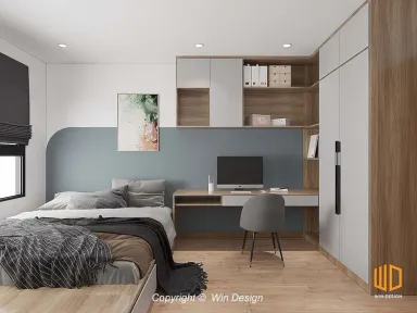 Phòng ngủ - Căn hộ Jamila Khang Điền - Phong cách Scandinavian + Modern