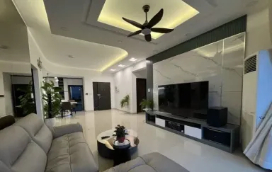 Phòng khách - Căn hộ Q7 Saigon Riverside Complex - Phong cách Modern