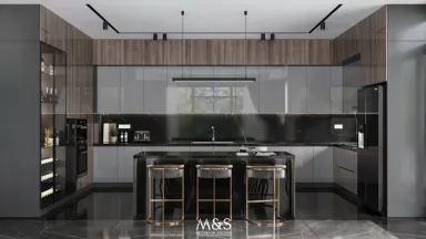 Phòng bếp - Lucasta Villa Quận 9 - Phong cách Modern