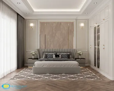 Phòng ngủ - Nhà phố Buôn Mê Thuột - Phong cách Neo Classic