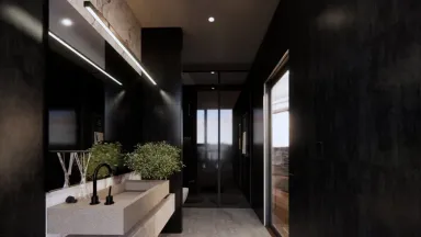 Phòng tắm - Căn hộ Hồ Tràm BRVT - Phong cách Modern