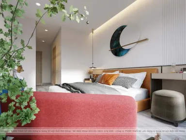  Phòng ngủ - Căn hộ 65m2 HaDo Centrosa Garden - Phong cách Modern 