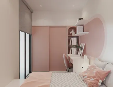 Phòng ngủ - Căn hộ 85m2 Vinhomes Grand Park - Phong cách Modern