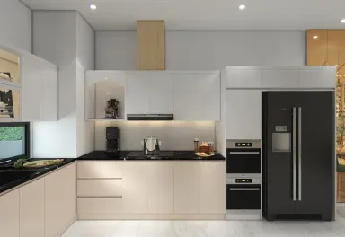 Phòng bếp - Nhà phố 4 tầng - Phong cách Modern + Scandinavian