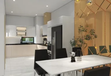 Phòng ăn - Nhà phố 4 tầng - Phong cách Modern + Scandinavian