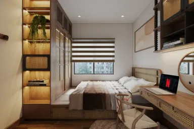  Phòng ngủ - Căn hộ phong cách Japanese 