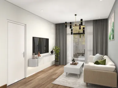 Phòng khách - Căn hộ Quận 7 - Phong cách Modern