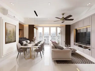 Phòng ăn - Căn hộ Xi Grand Court Quận 10 - Phong cách Modern