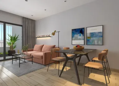Phòng ăn - Căn hộ chung cư Mỹ Phúc Quận 8 - Phong cách Modern