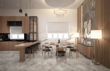 Phòng ăn - Nhà phố Chơn Thành, Bình Phước - Phong cách Modern