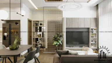 Phòng khách - Căn hộ Kingston Residence - Phong cách Modern