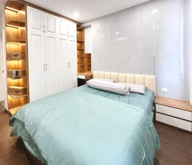 Phòng ngủ - Căn hộ mẫu Thuận An, Bình Dương - Phong cách Modern