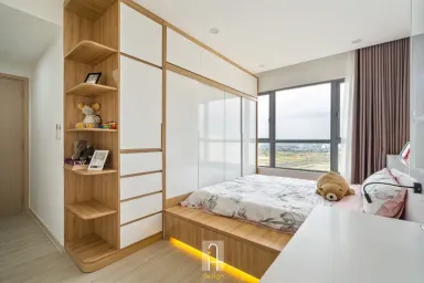 Phòng ngủ - Căn hộ Palm Heights Quận 2 - Phong cách Scandinavian