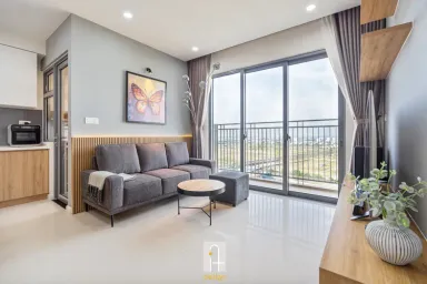 Phòng khách - Căn hộ Palm Heights Quận 2 - Phong cách Scandinavian