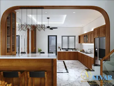 Phòng bếp - Nhà phố KĐT Vạn Phúc City - Phong cách Modern