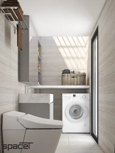 Phòng tắm - Nhà phố tại Quận Bình Tân - Phong cách Modern