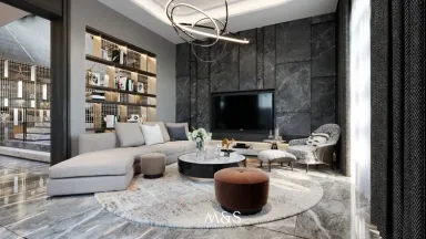 Phòng khách - Villa Bình Lợi, Quận Bình Thạnh - Phong cách Modern