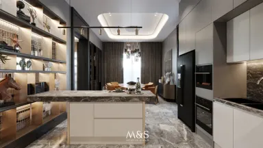 Phòng bếp - Villa Bình Lợi, Quận Bình Thạnh - Phong cách Modern