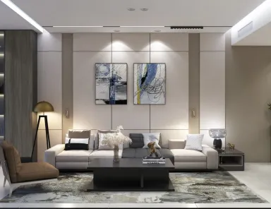 Phòng khách - Nhà phố An Giang - Phong cách Modern