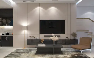 Phòng khách - Nhà phố An Giang - Phong cách Modern