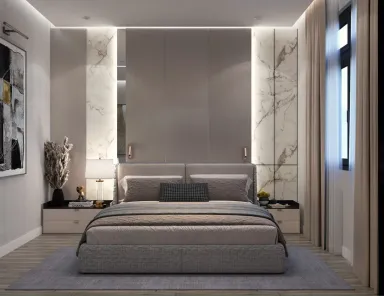 Phòng ngủ - Nhà phố An Giang - Phong cách Modern