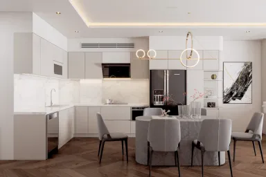 Phòng bếp - Căn hộ tại Tân Bình - Phong cách Modern