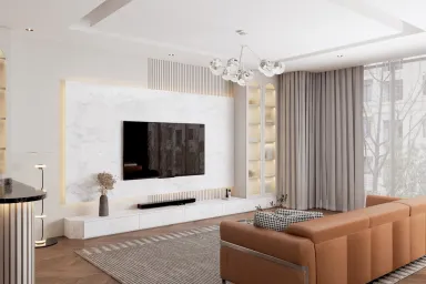 Phòng khách - Căn hộ tại Tân Bình - Phong cách Modern